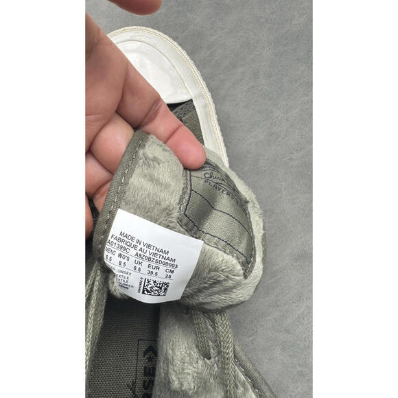 Converse Chuck Taylor Fleece Quilted‎ High Top Sneakers Sz 6.5W 8.5M - Picture 5 of 14